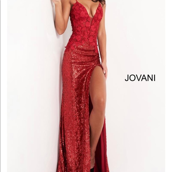 Jovani Red Dress - Picture 3 of 10